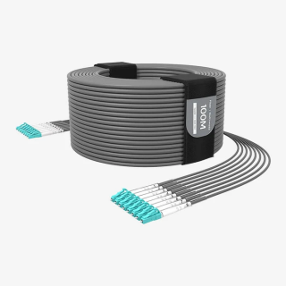 Câble fibre blindé Beetek B-G202-200U-8LC | 8 brins OM3 multimode | TPU 200 m Beetek