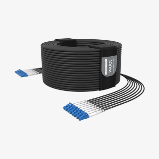 Câble fibre blindé Beetek B-G202-50USM-8LC | 8 brins monomode | 50 m TPU Beetek