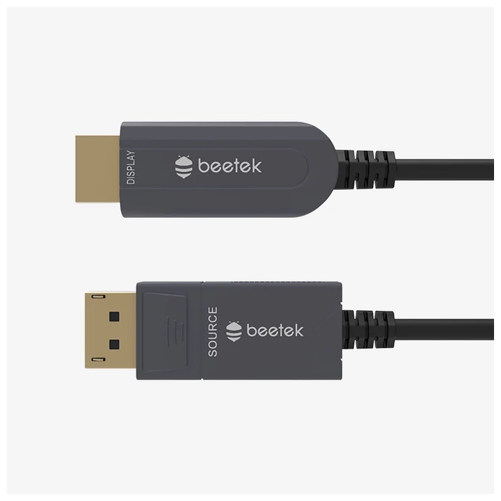 Câble AOC blindé Beetek B-ADPH035 | DisplayPort 1.4 vers HDMI | 35 m Beetek