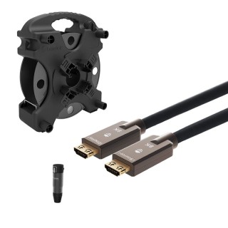 Kit câble AOC HDMI 2.1 Beetek B-GDH04-60M-KIT | flexible blindé | 60 m Beetek