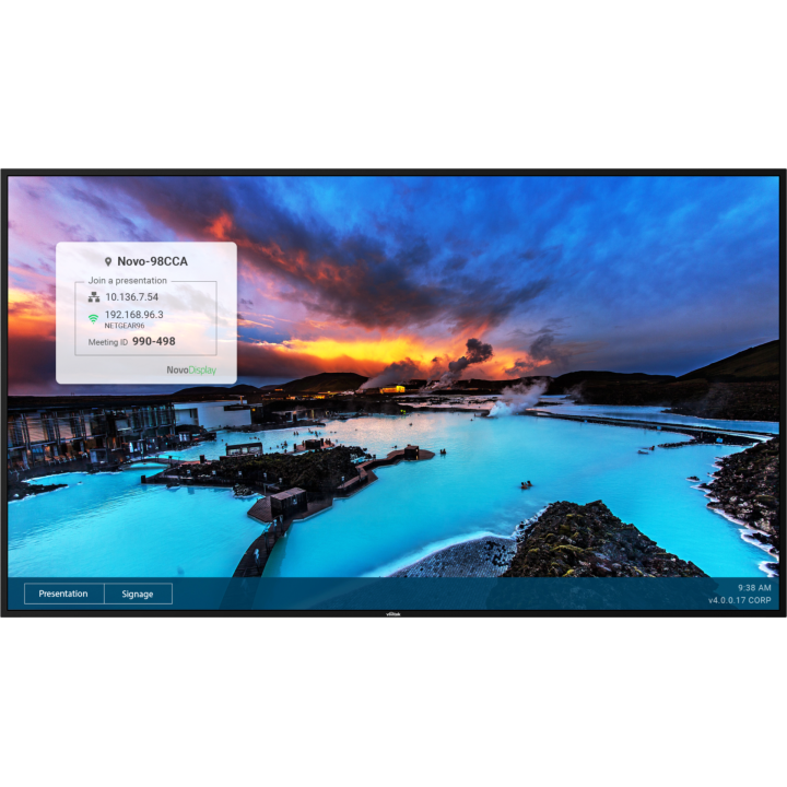 Vivitek - NovoDisplay DK554 - 65p 4K-UHD (3 840 x 2 160) 500 cd/m Vivitek