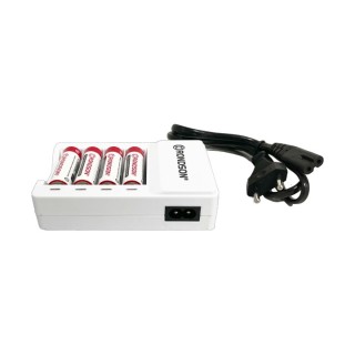 Chargeur d’accus Rondson RNS-PWL4 | 4 slots AA/AAA 1,2 V rechargeable Rondson