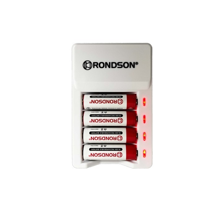 Chargeur d’accus Rondson RNS-PWL4 | 4 slots AA/AAA 1,2 V rechargeable Rondson