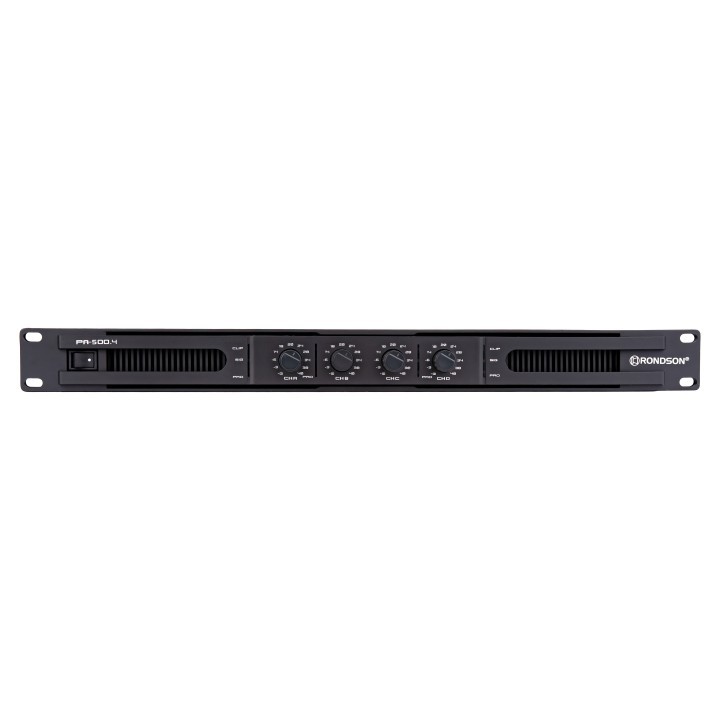 Amplificateur de puissance Rondson RNS-PA-500.4 | 4 x 500 W | Classe D 1U Rondson