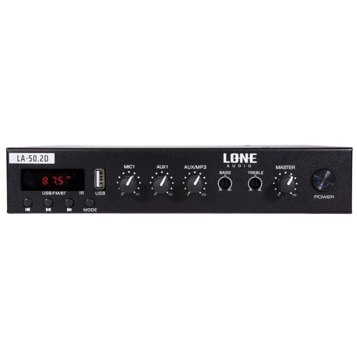 Amplificateur mélangeur Rondson RNS-LA-50.2D | 2 x 50 W | multimédia 4 Ω Rondson