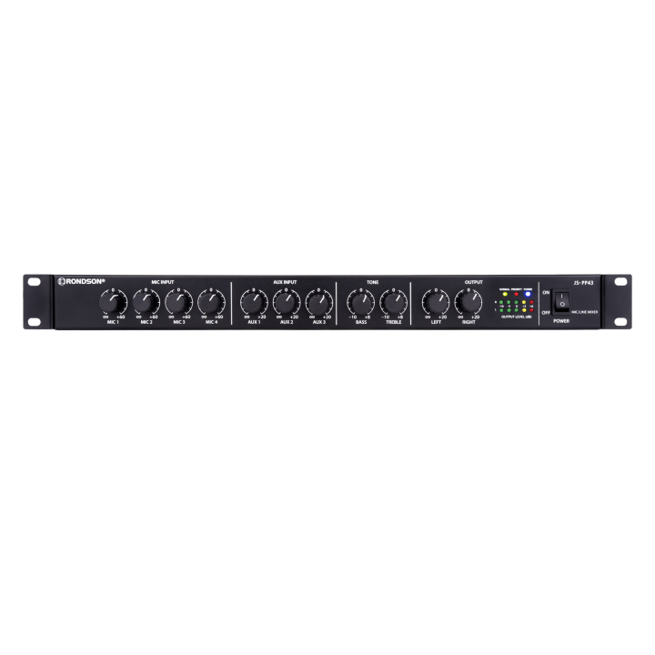 Préamplificateur Rondson RNS-JS-PP43 | 7 entrées | alimentation DC 24 V | format rack 19" 1U Rondson