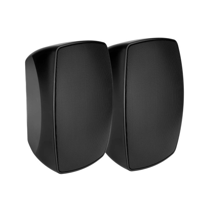 Enceintes murales Rondson RNS-PBT-6N | Paire noire 100V 10-20-40W IP55