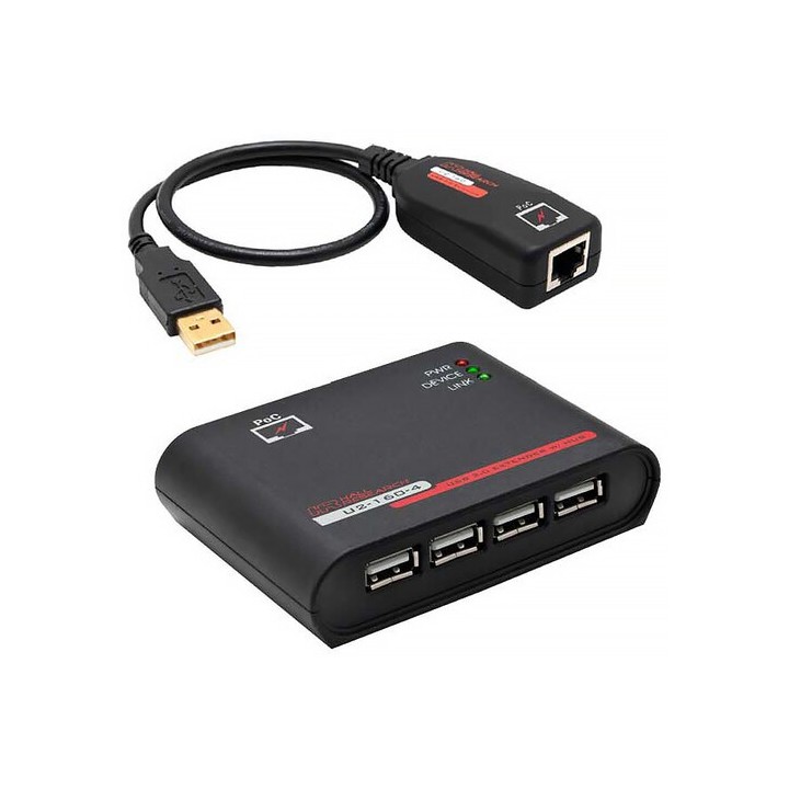 Kit d’extension USB 2.0 Atlona U2-160-4 | Cat6 jusqu’à 100 m | 4 ports USB Atlona