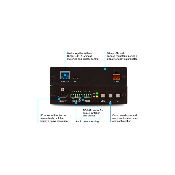 Kit d’extension vidéo Atlona AT-HDVS-150-KIT | HDMI HDBaseT | jusqu’à 70 m Atlona