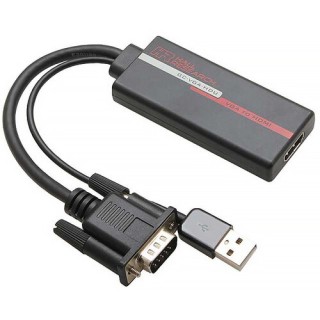 Adaptateur VGA + audio vers HDMI Atlona GC-VGA-HDU | sortie HDMI | entrée audio Atlona