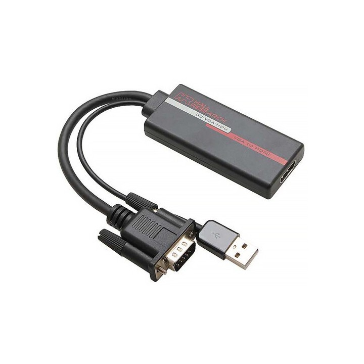 Adaptateur VGA + audio vers HDMI Atlona GC-VGA-HDU | sortie HDMI | entrée audio Atlona
