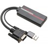 Adaptateur VGA + audio vers HDMI Atlona GC-VGA-HDU | sortie HDMI | entrée audio Atlona