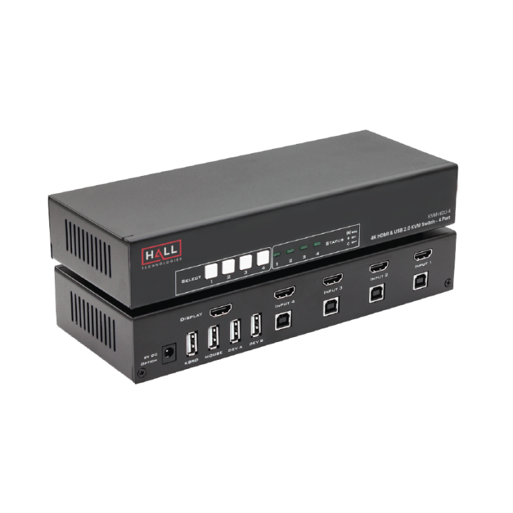 Commutateur hôte KVM Atlona KVM-HDU-4 | 4x1 | commutation centralisée pour poste HDU Atlona