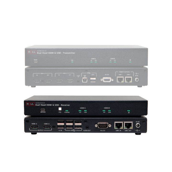 Récepteur KVM HDMI double Atlona GEM-EX-R | extension vidéo UHD | contrôle USB Atlona