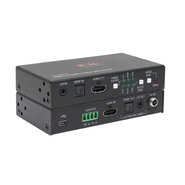 Convertisseur audio HDMI Atlona HD-AUD-IO | embedeur/désembedeur | gain audio réglable Atlona