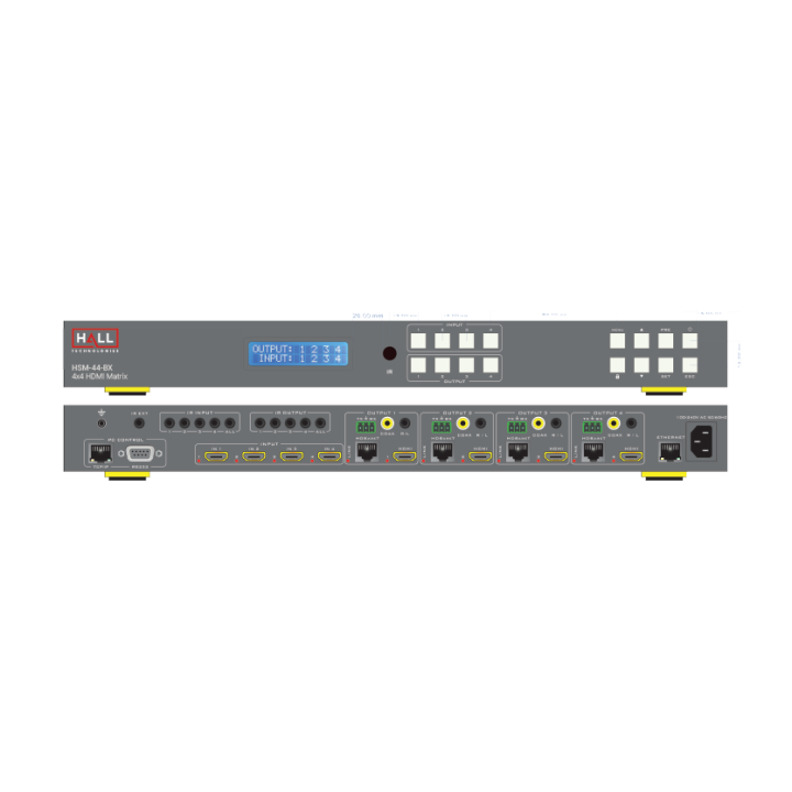 Matrice HDMI Atlona HSM-44-BX | 4 entrées, 4 sorties | sorties miroir simultanées Atlona