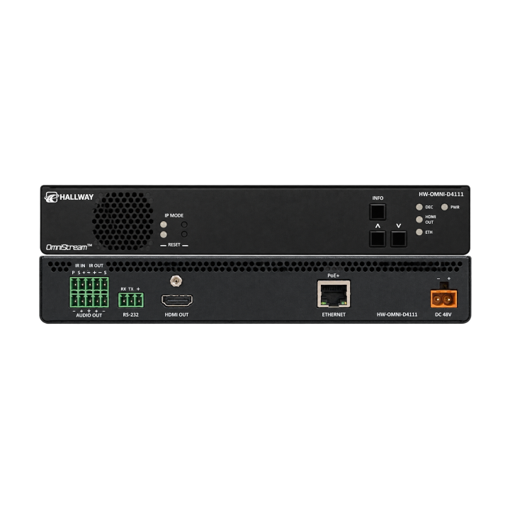 Décodeur AVoIP Atlona HW-OMNI-D4111 | OmniStream | sortie HDMI 4K UHD réseau IP Atlona