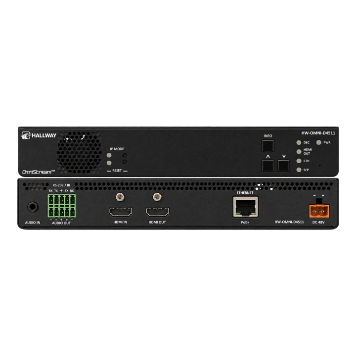 Décodeur AVoIP professionnel Atlona HW-OMNI-D4511 | OmniStream Plus | USB intégré réseau Atlona