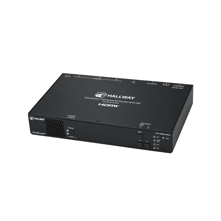 Décodeur AVoIP professionnel Atlona HW-OMNI-D4511 | OmniStream Plus | USB intégré réseau Atlona