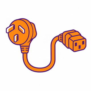 Câble d’alimentation Atlona PWR-PC-C13-ANZ | connecteur C13 AUS/NZ | longueur 1,8 m Atlona