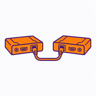 Kit émetteur-récepteur HDBaseT Atlona AT-AVA-F1311 | extension 70 m Full HD | 40 m 4K Atlona