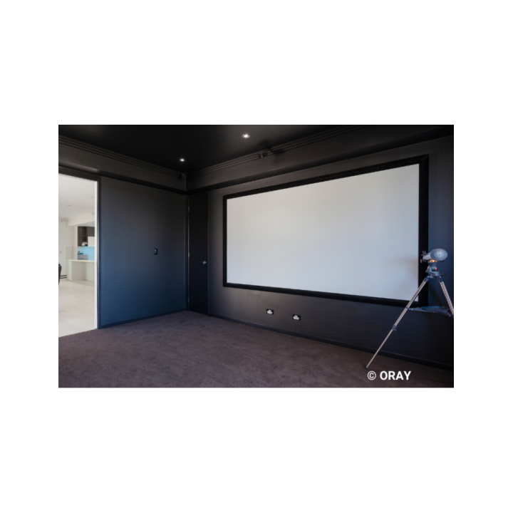 Oray - Ecran sur cadre Cinéframe blanc mat 112x200 16/9 - FRANCO Oray