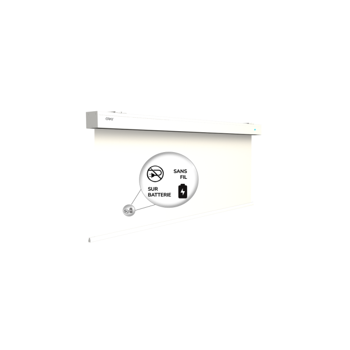 Oray - Ecran motorisé sans fil eSquar'Pro - 4/3 - 135 x 180 Oray