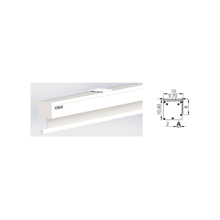 Oray - Ecran motorisé sans fil eSquar'Pro - 4/3 - 202 x 270 Oray