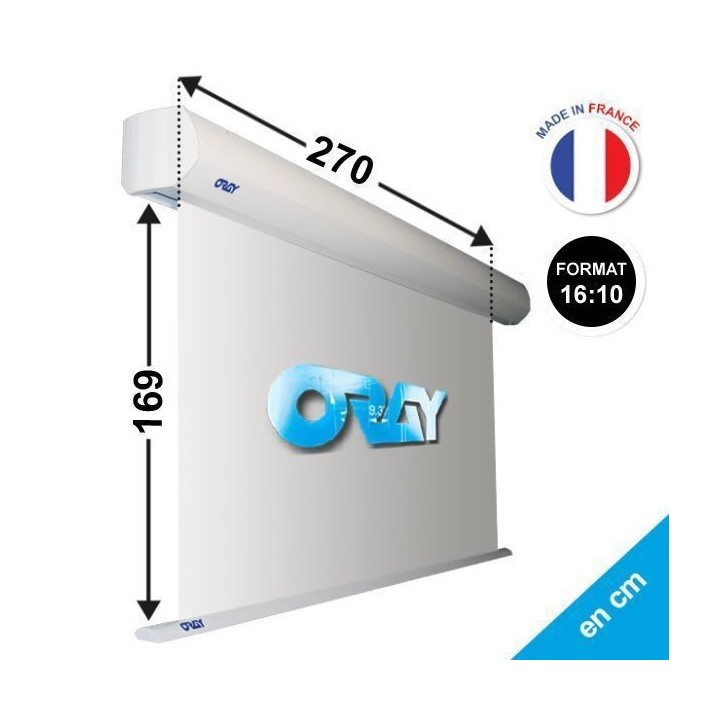Oray - Ecran motorisé Orion PRO blanc mat 169x270 cm 16/10 - FRANCO Oray