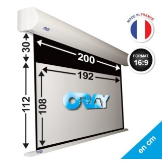 Oray - Ecran motorisé Orion HC blanc mat 108x192 16/9 - FRANCO Oray