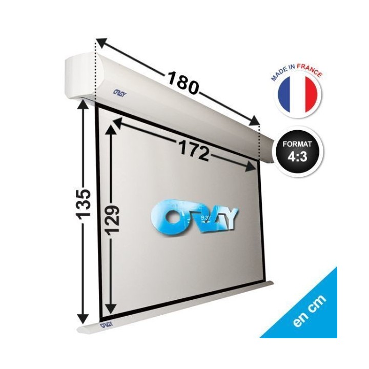 Oray - Ecran motorisé Orion HC blanc mat 129x172 4/3 - FRANCO Oray