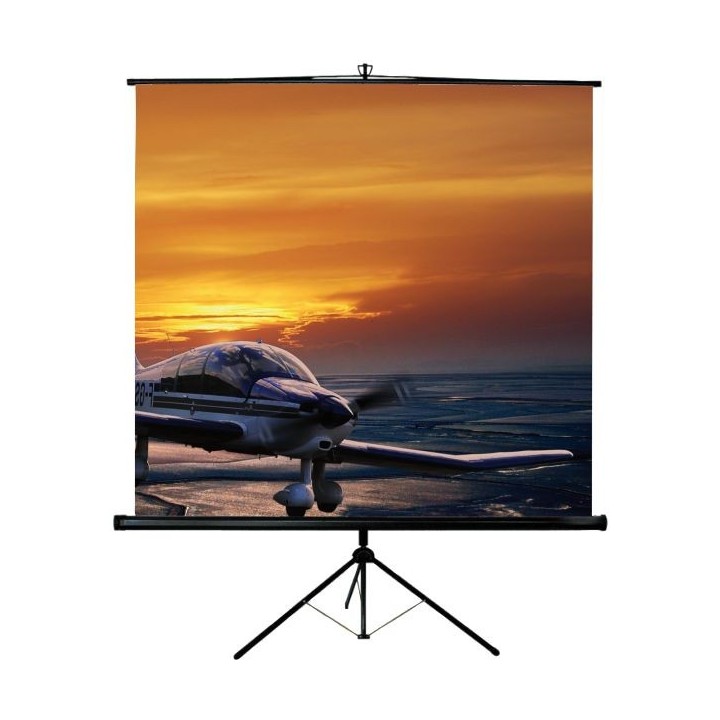 Oray - Ecran portable Trépied Byron blanc mat 125x125 Carré - FRANCO Oray