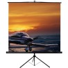 Oray - Ecran portable Trépied Byron blanc mat 125x125 Carré - FRANCO Oray