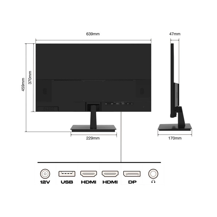 Écran PC bureautique Japannext JN-I280UHD60F-P | 28" | 4K UHD 
