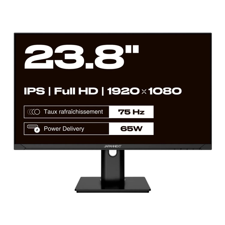 Écran PC bureautique Japannext JN-IPS238FHDRC65WH | 23.8" Full HD | 60Hz 