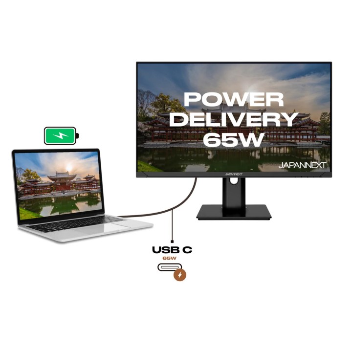 Écran PC bureautique Japannext JN-IPS238FHDRC65WH | 23.8" Full HD | 60Hz 