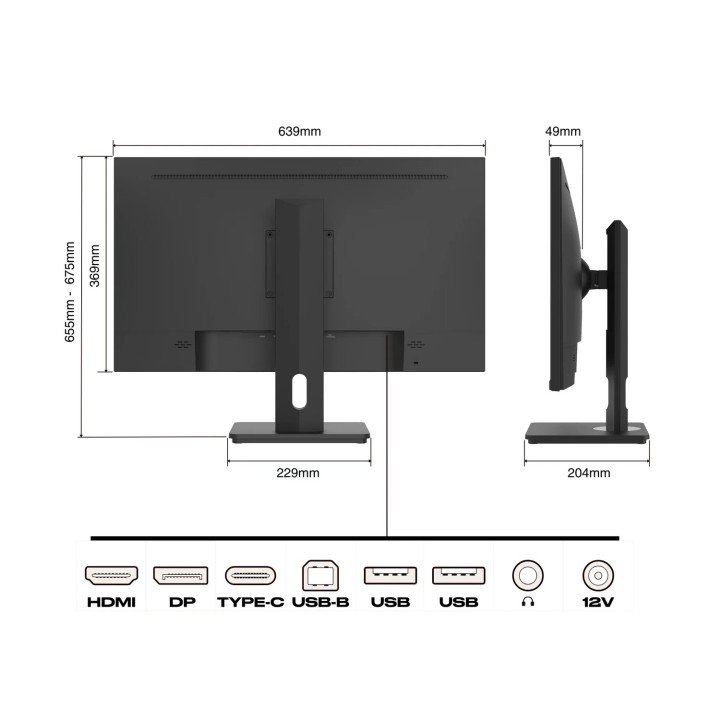 Écran PC Bureautique Japannext JN-IPS280UHD60F-PW | 28" 4K UHD | blanc 