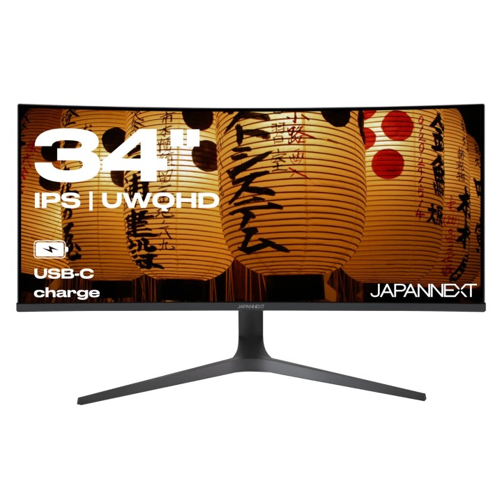 Écran PC incurvé Japannext JN-IPS340UWQHD60CW | 34" UWQHD | IPS Blanc 