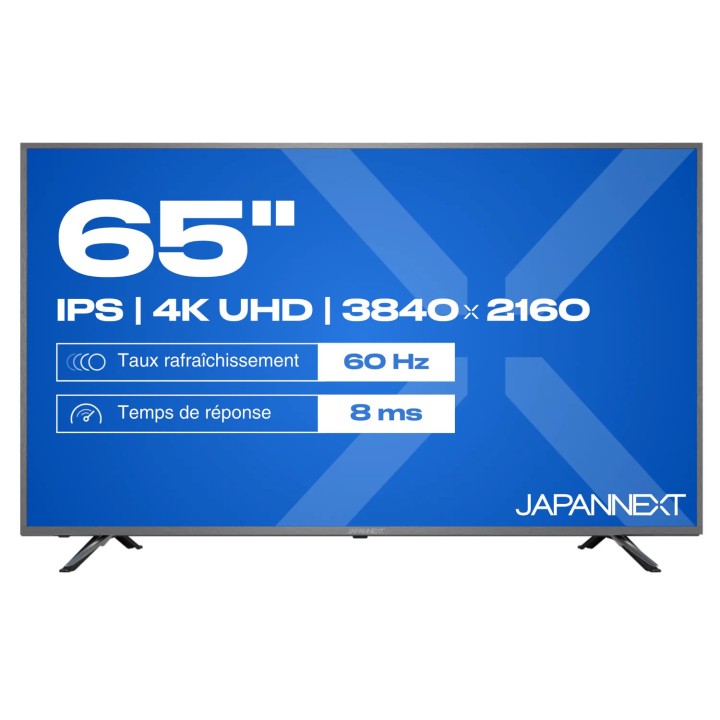 Écran dynamique Japannext JN-IPS650UHD60F | 65" UHD/4K | affichage 24/7 