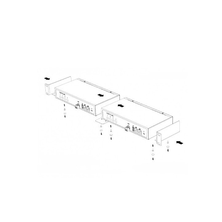 Support de montage en rack Netio NET-RM2-2X4C | 2 PowerPDU | vis M6 incluses Netio