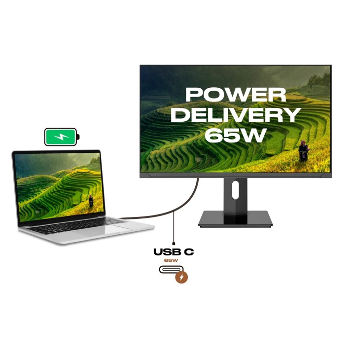 Écran PC bureautique Japannext JN-IPS2380UHDRC65W | 23,8" 4K UHD 