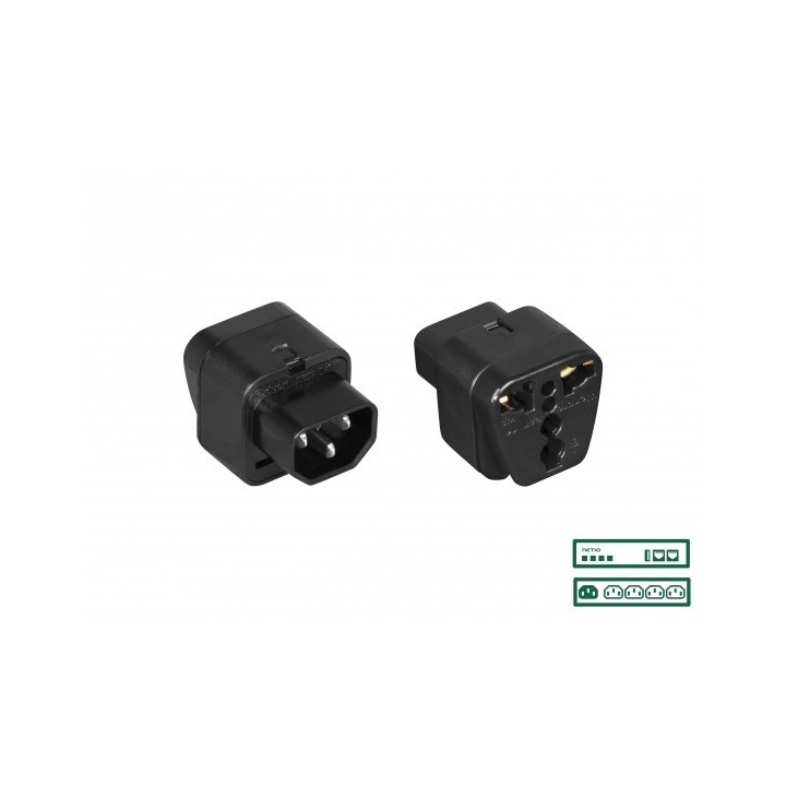 Adaptateur Netio NET-ADAPT-IEC-320 | 0,2m | câble d'alimentation Netio