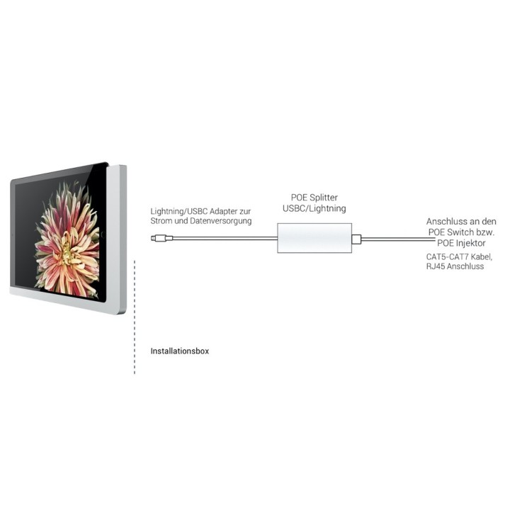 Viveroo Free PoE, iPad mini 6 (2021) - Argent Viveroo