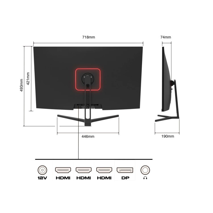 Écran PC bureautique Japannext JN-V315UHDR | 31.5" | 4K UHD 