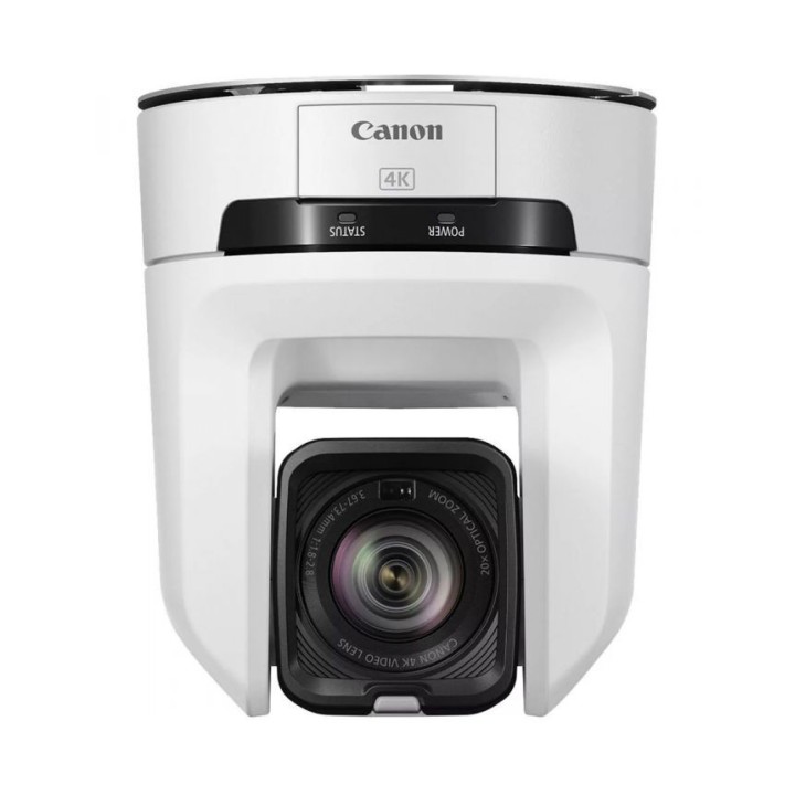 Canon - Caméra PTZ blanche. 4K UHD, Capteur CMOS 1/2,3p, Zoom x20 Canon