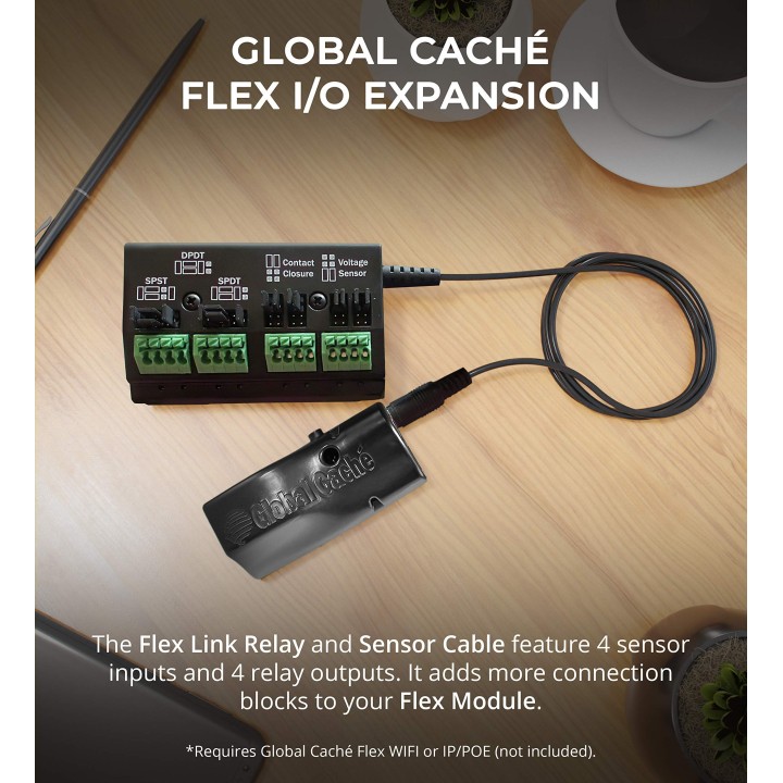 Cordon relais Global Caché GC-FLEX-RELAY | Flex Link | capteur intégré Global Caché