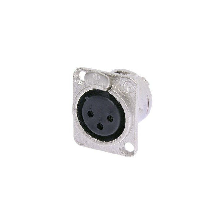 Neutrik - Embase XLR série D femelle 3 broches Neutrik