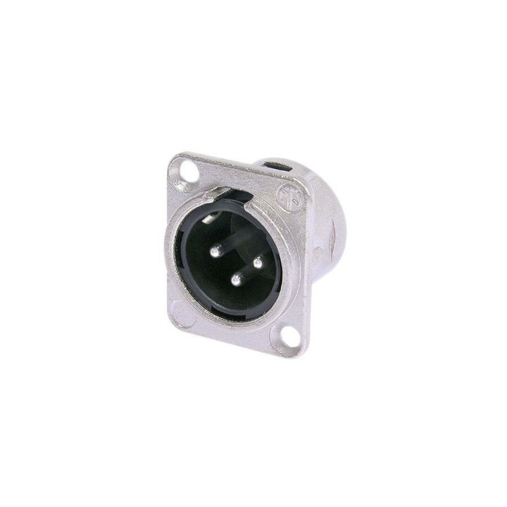 Neutrik - Embase XLR série D mâle 3 broches Neutrik