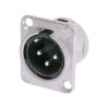 Neutrik - Embase XLR série D mâle 3 broches Neutrik