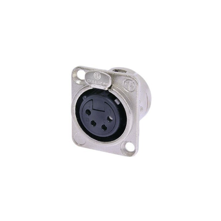 Neutrik - Embase femelle XLR 4 broches serie D Neutrik